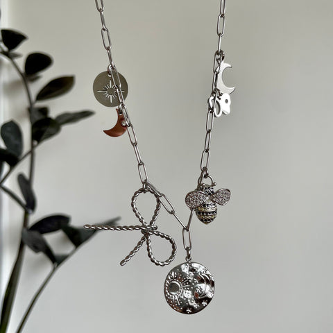 Sun & Moon Charm Necklace