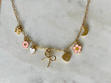 Spring Charm Necklace in Gold