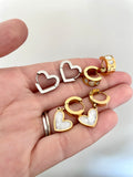 Hanging Heart Hoops