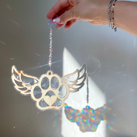 Winged Paw Suncatcher