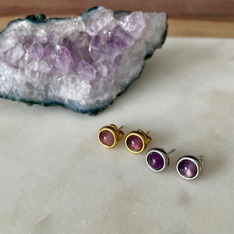 Amethyst Studs